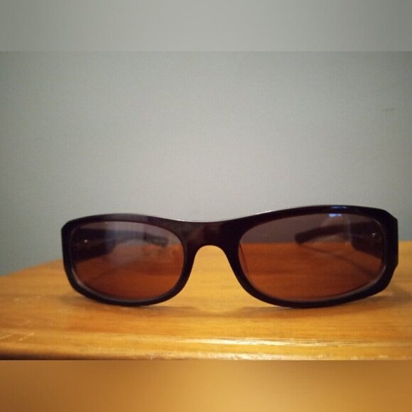 BURBERRY Burgundy Red Purple Brown Etched Design Vintage Sunglasses 125 B 8411/S - Picture 1 of 8